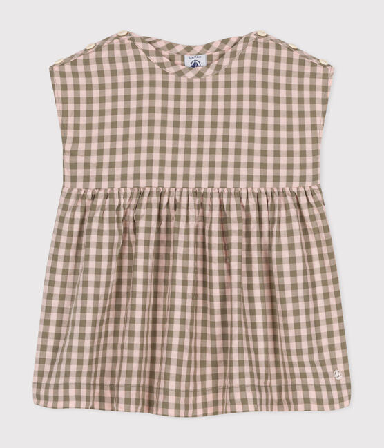 Petit Bateau Infant Sleeveless Check Dress