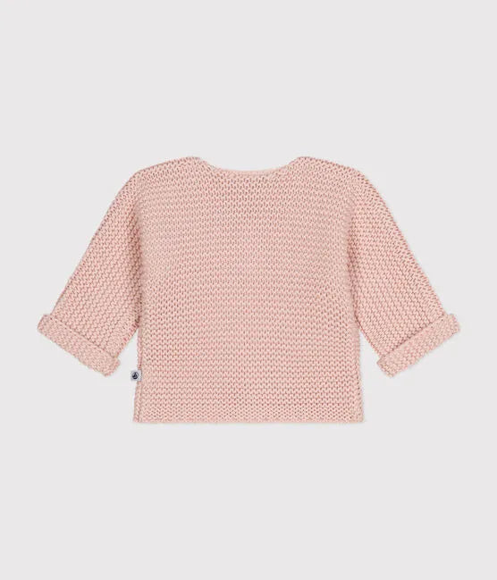 Petit Bateau Baby Cardigan - Light Pink