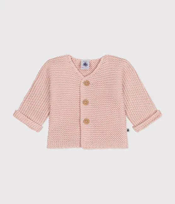 Petit Bateau Baby Cardigan - Light Pink