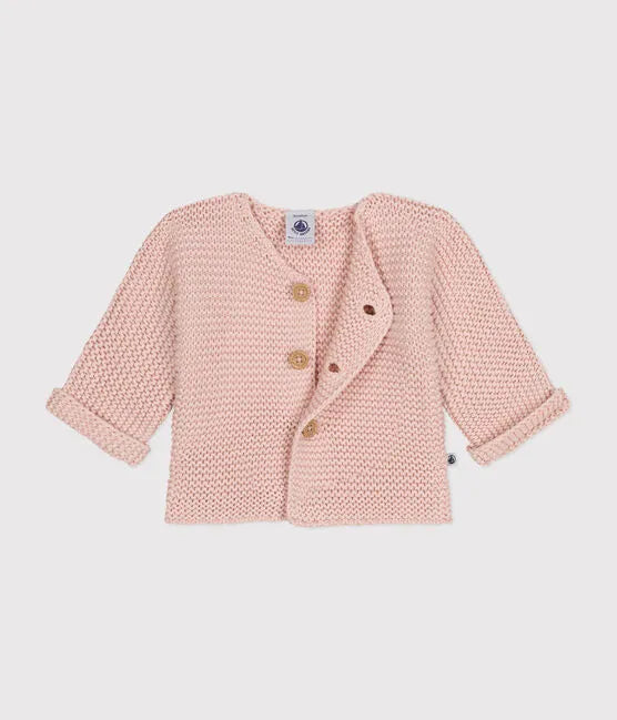 Petit Bateau Baby Cardigan - Light Pink