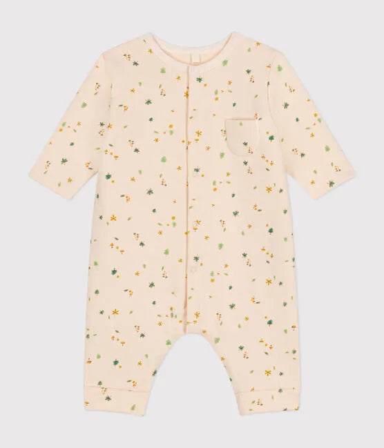 Petit Bateau Baby Forest Print Romper