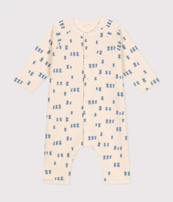 Petit Bateau Baby Bird Print Romper