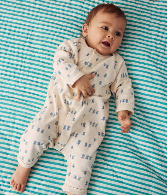 Petit Bateau Baby Bird Print Romper