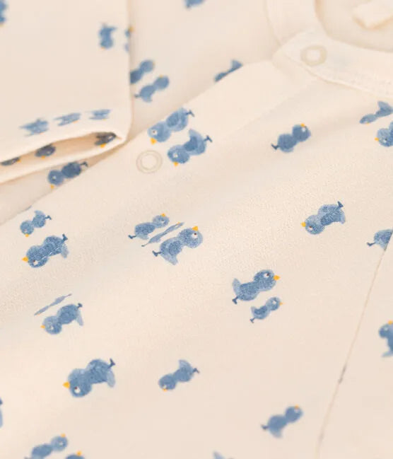 Petit Bateau Baby Bird Print Romper