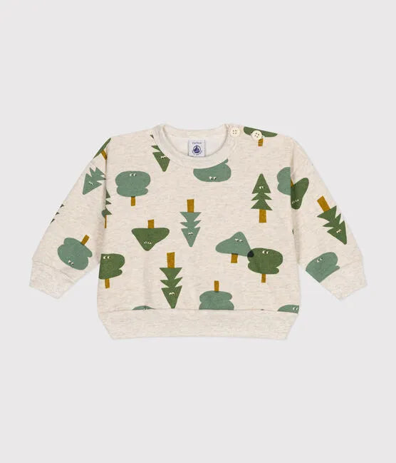 Petit Bateau Baby Tree Print Sweatshirt