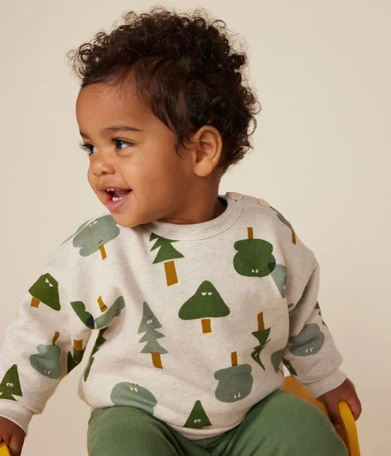 Petit Bateau Baby Tree Print Sweatshirt