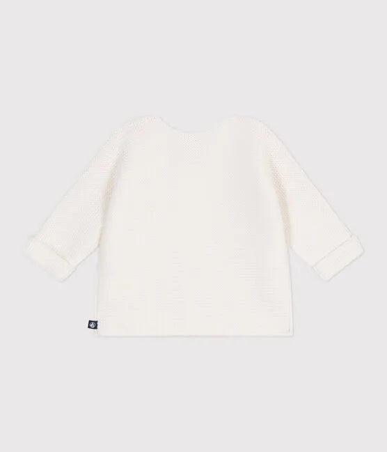 Petit Bateau Infant Cardigan - White