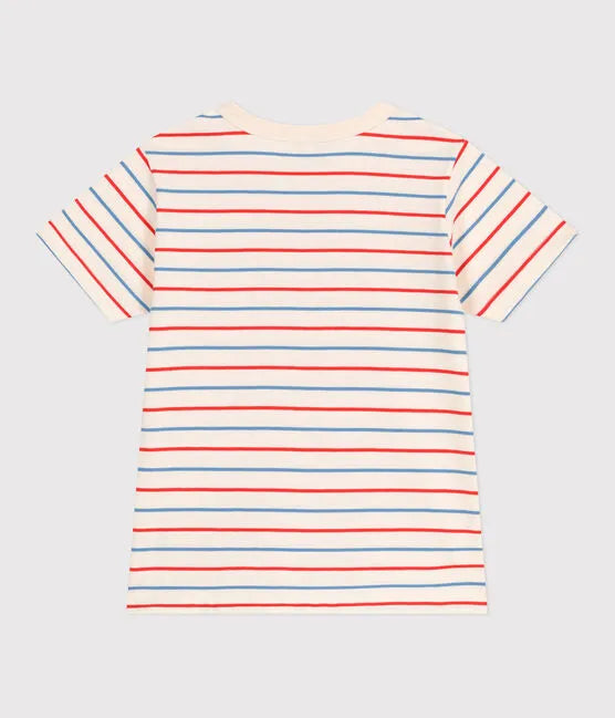 Petit Bateau Children's Tee with Stripes and Heart