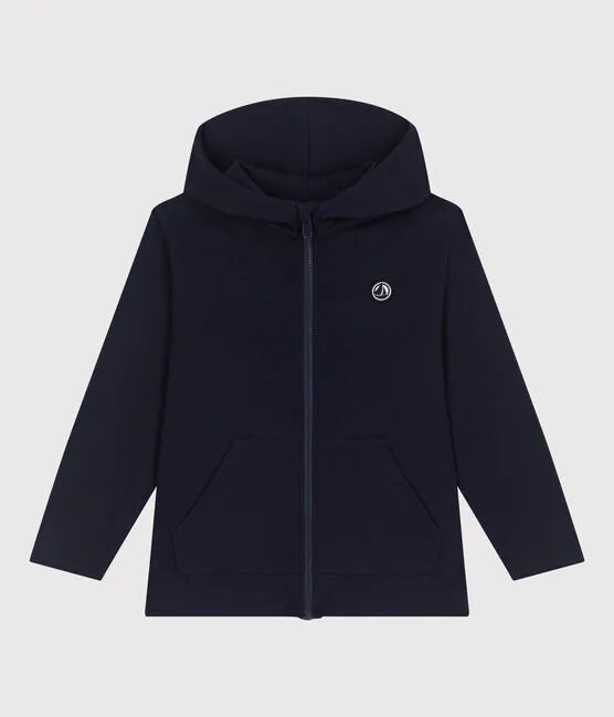 Petit Bateau Cotton Zip-Up Hoodie