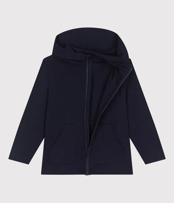 Petit Bateau Cotton Zip-Up Hoodie