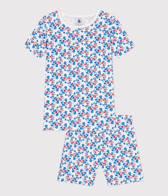 Petit Bateau Short Pajamas - Floral Print