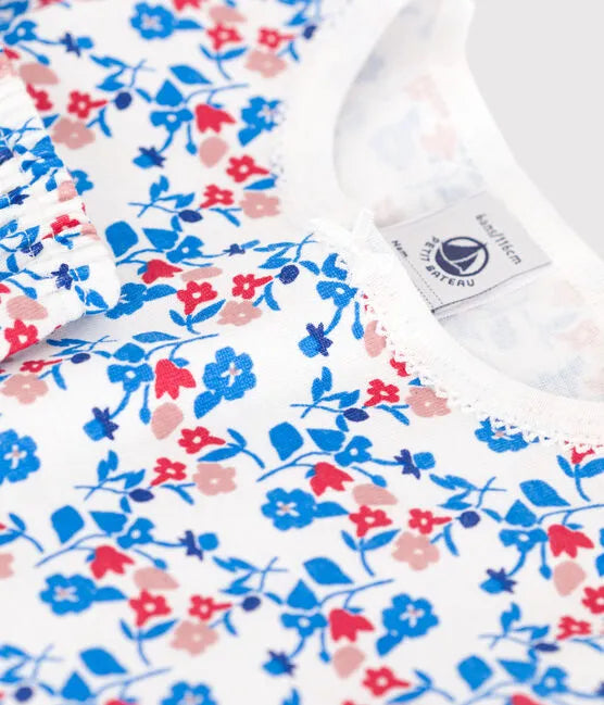 Petit Bateau Short Pajamas - Floral Print