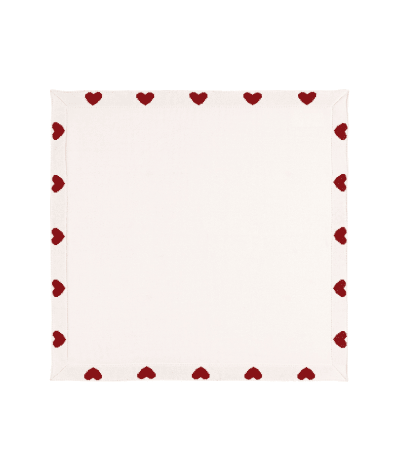 Petit Bateau Baby Knit Blanket - Hearts