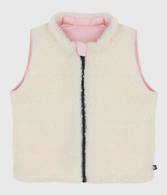 Petit Bateau Baby Reversible Vest - Light Pink