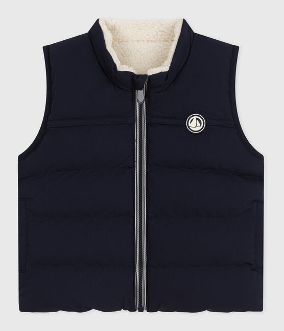 Petit Bateau Baby Reversible Vest - Navy