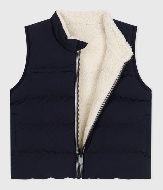 Petit Bateau Baby Reversible Vest - Navy