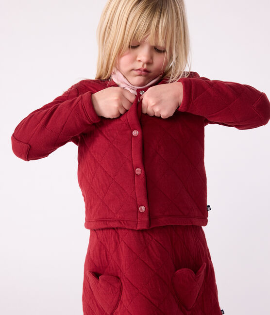 Petit Bateau Girl Quilted Cardigan
