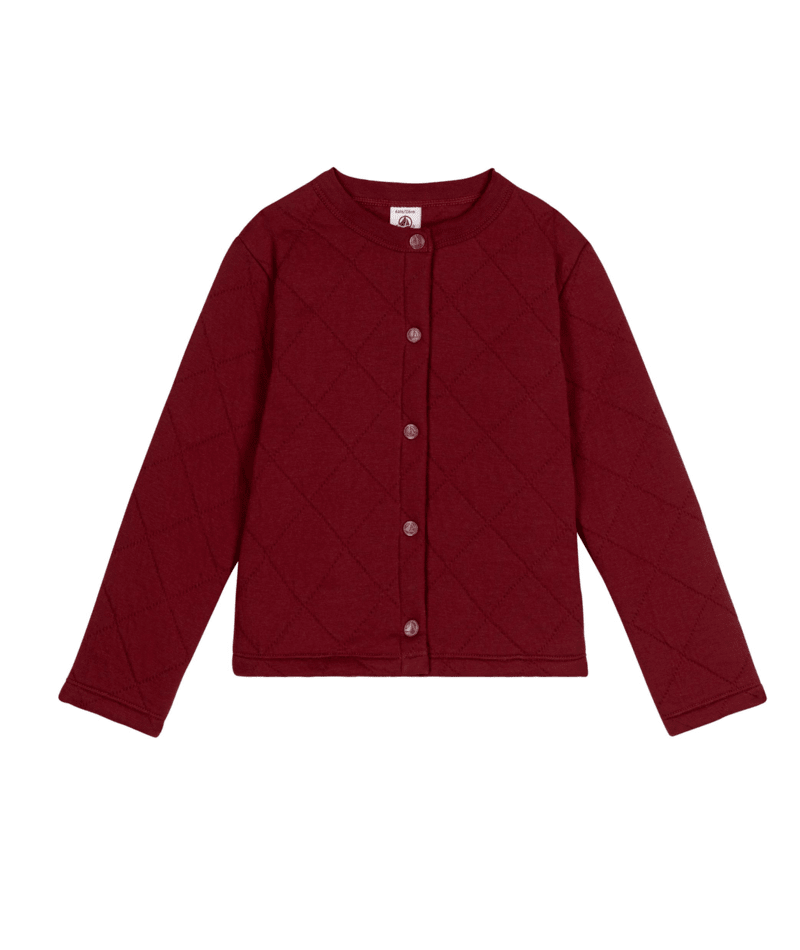 Petit Bateau Girl Quilted Cardigan