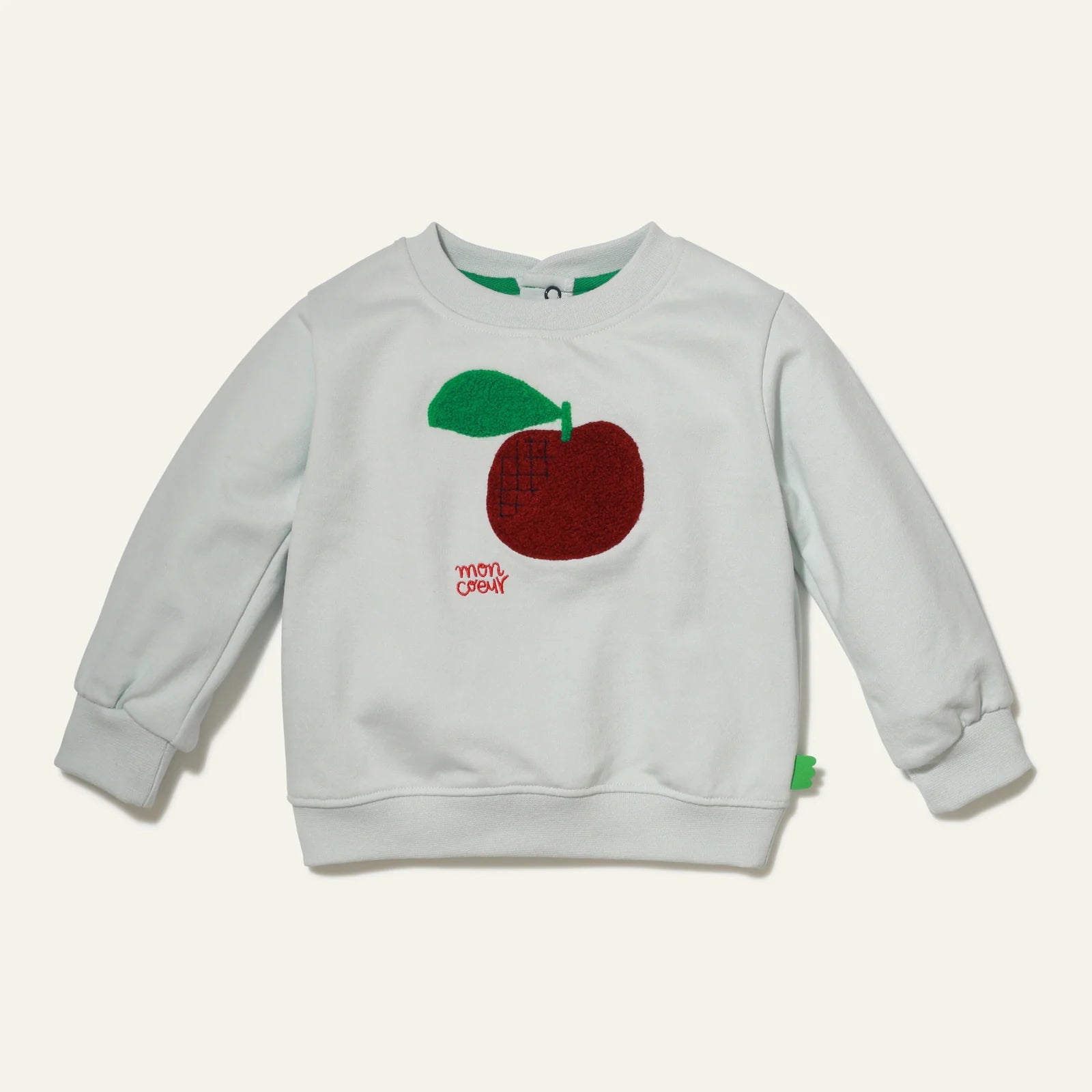 Mon Coeur Recycled Cotton Apple Baby Sweatshirt