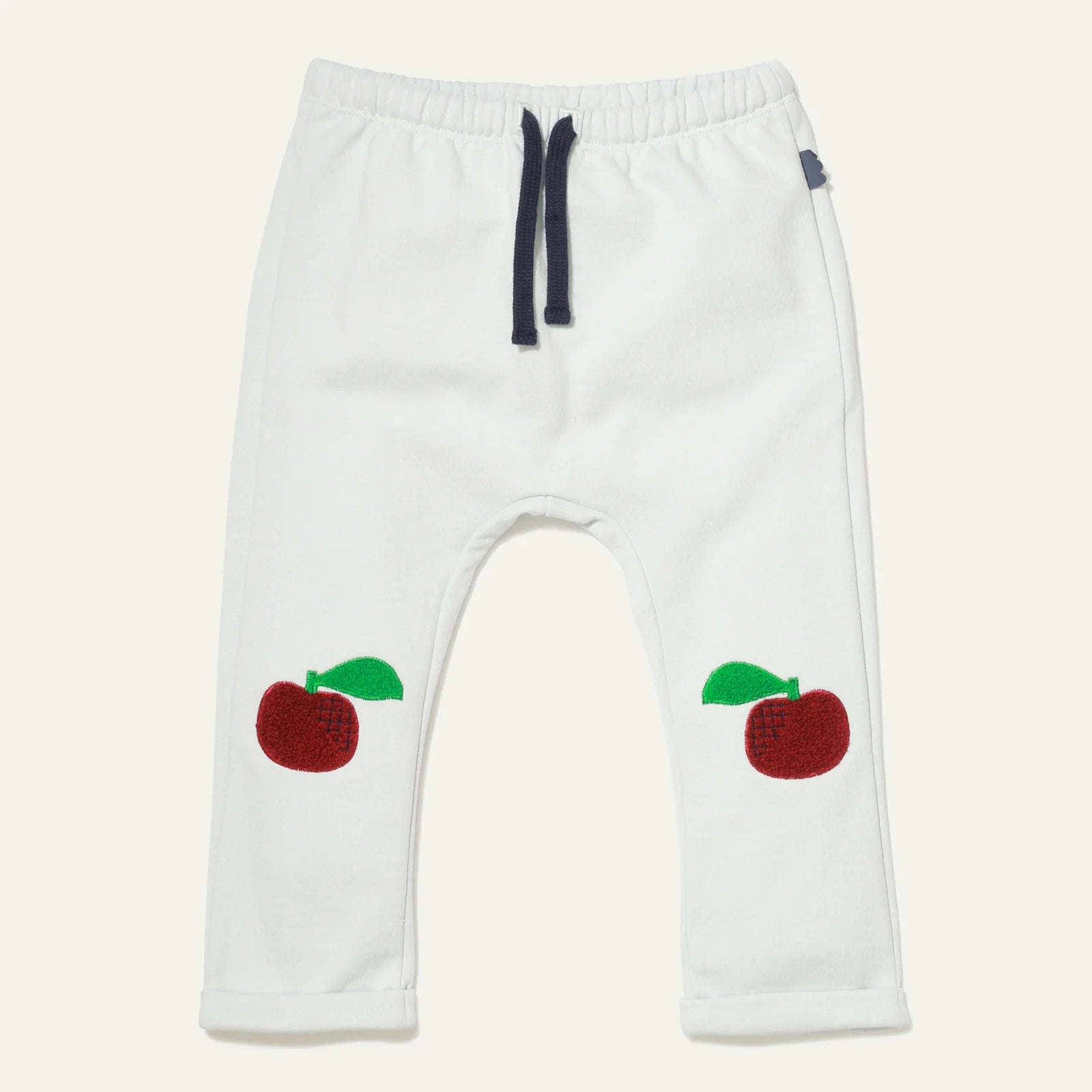 Mon Coeur Recycled Cotton Apple Patch Baby Pant