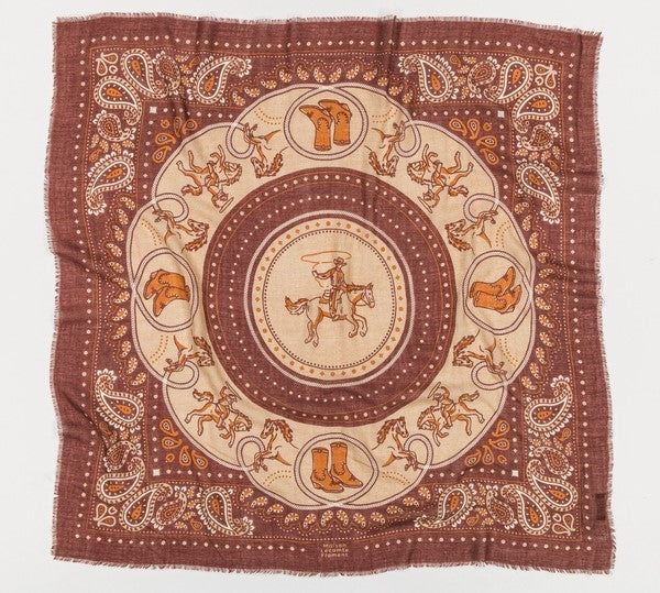 Maison Lecomte Flament Womens Capuccino Rodeo Scarf