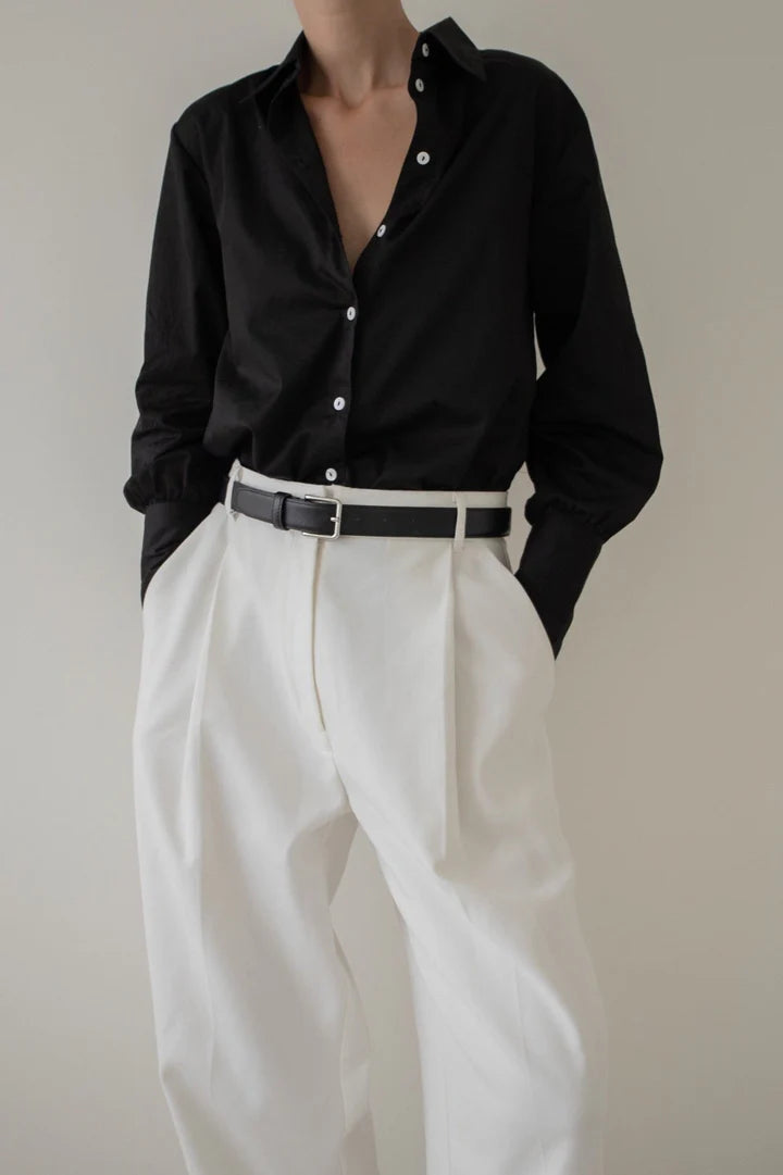 Laude the Label Museo Button Up - Black