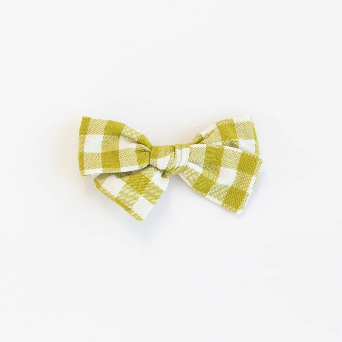 Thimble Knotted Bows - Citron Gingham