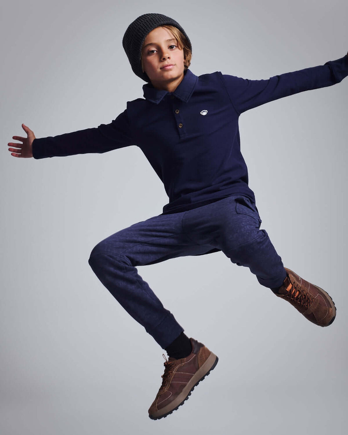 Appaman Parker Polo - Navy Blue