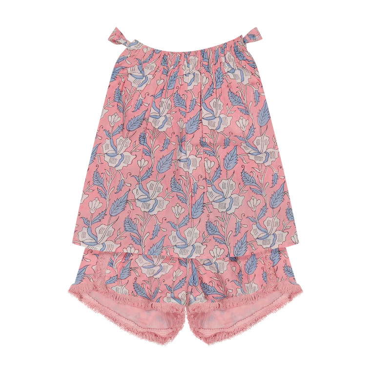 Mer St. Barth Colette Top and Short Set - Blossom