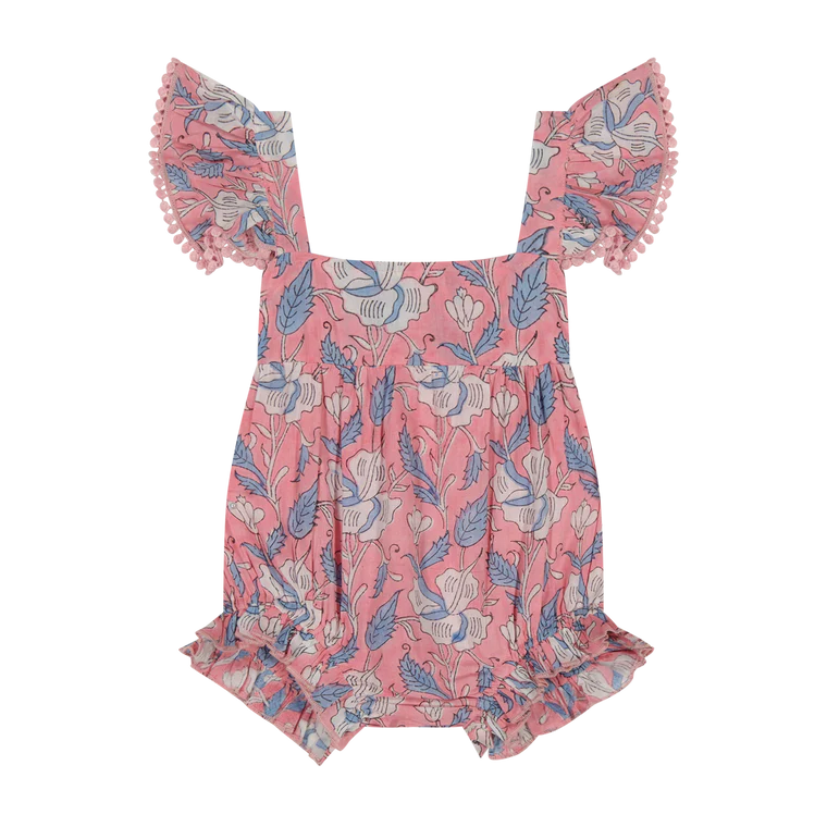 Mer St. Barth Chloe Baby Romper - Blossom