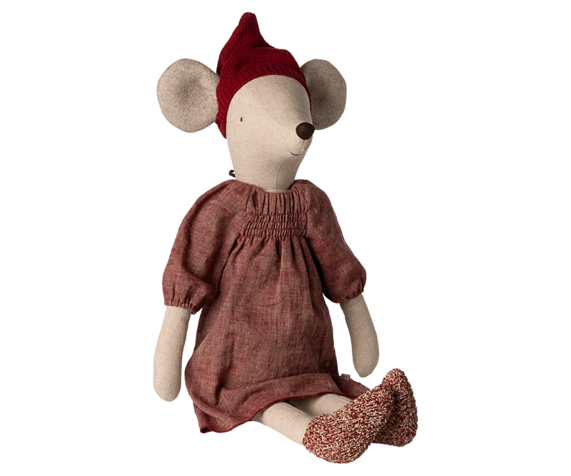 Maileg Christmas Mouse, Maxi - Girl