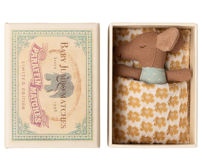 Maileg Sleepy Wakey - Baby Mouse - Blue