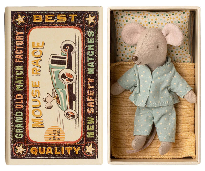 Maileg Little Brother Mouse in Matchbox - Magnet Hands