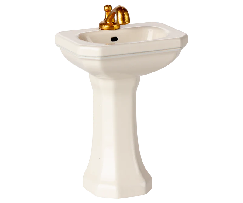 Maileg Bathroom Sink, Mouse - Off-White