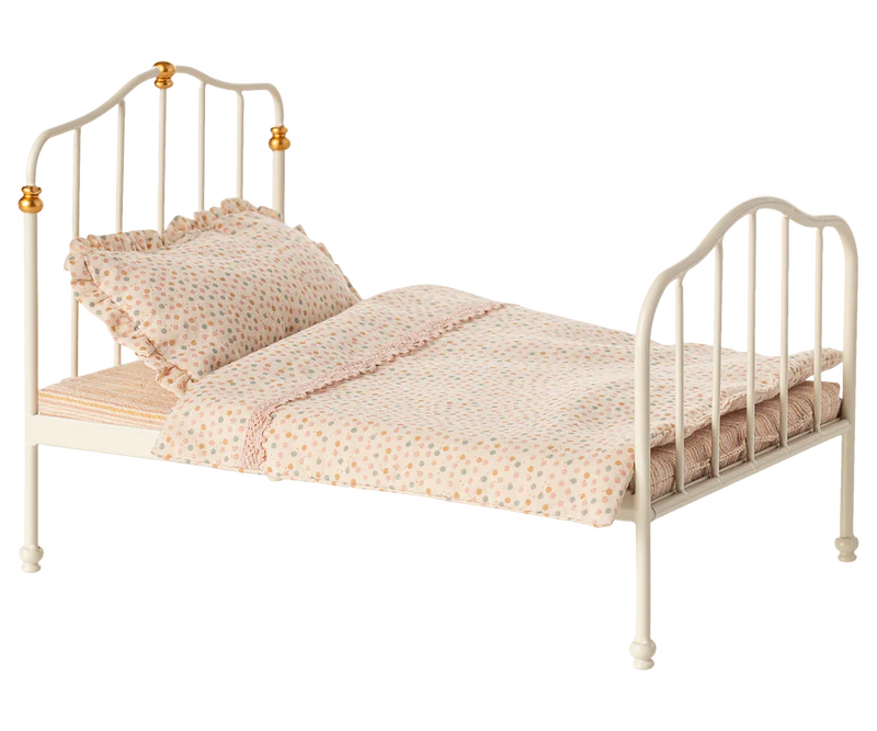 Maileg Vintage Bed - Mouse - Off-White