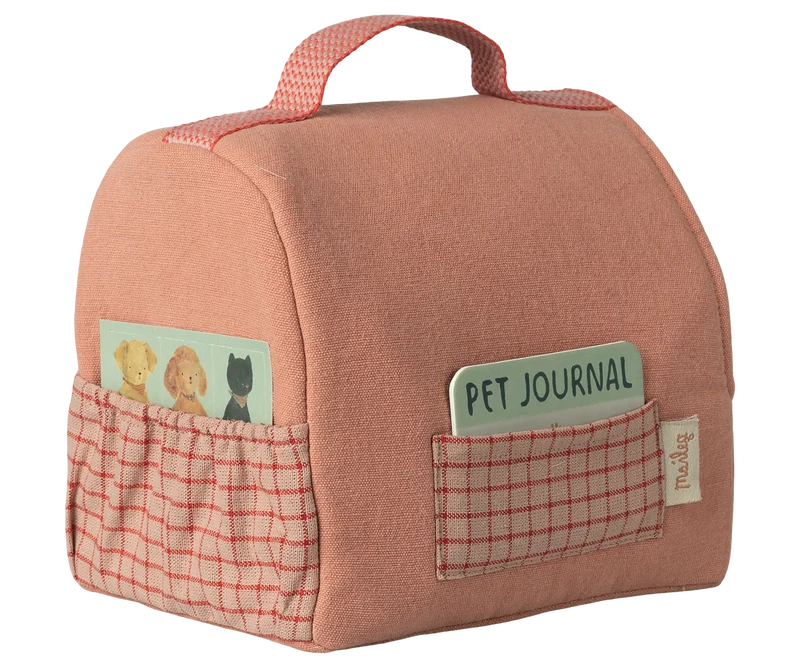 Maileg Pet Carrier - Coral