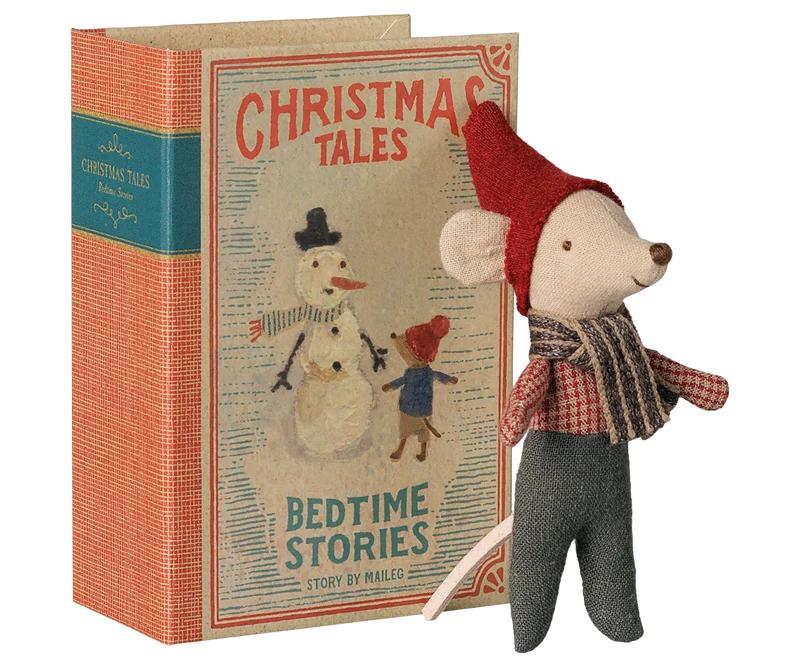 Maileg Christmas Mouse - Baby in Book
