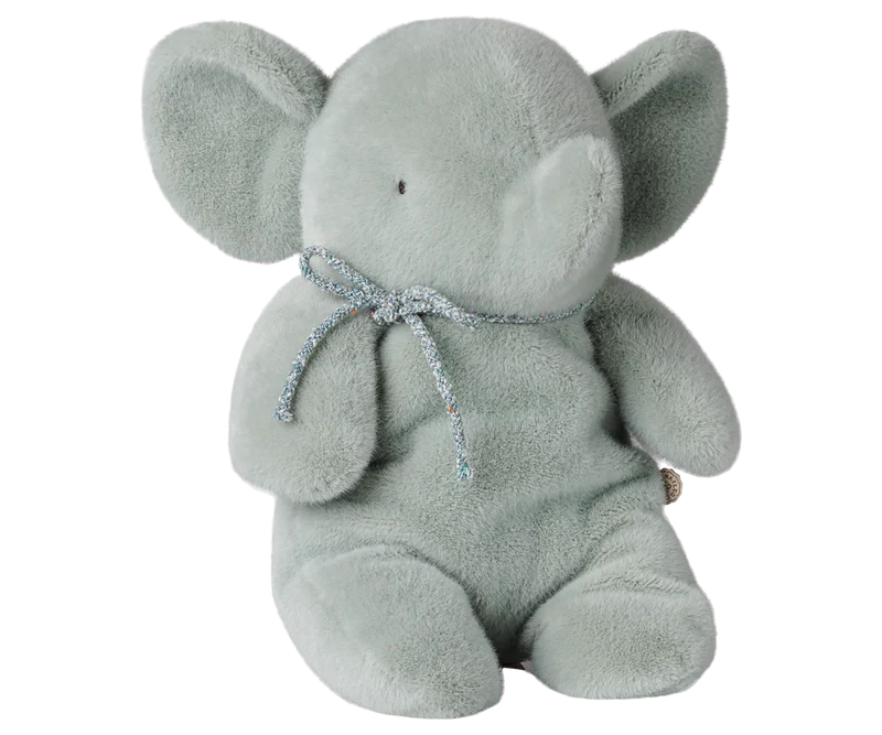 Maileg Elephant Plush - Medium - Soft Mint