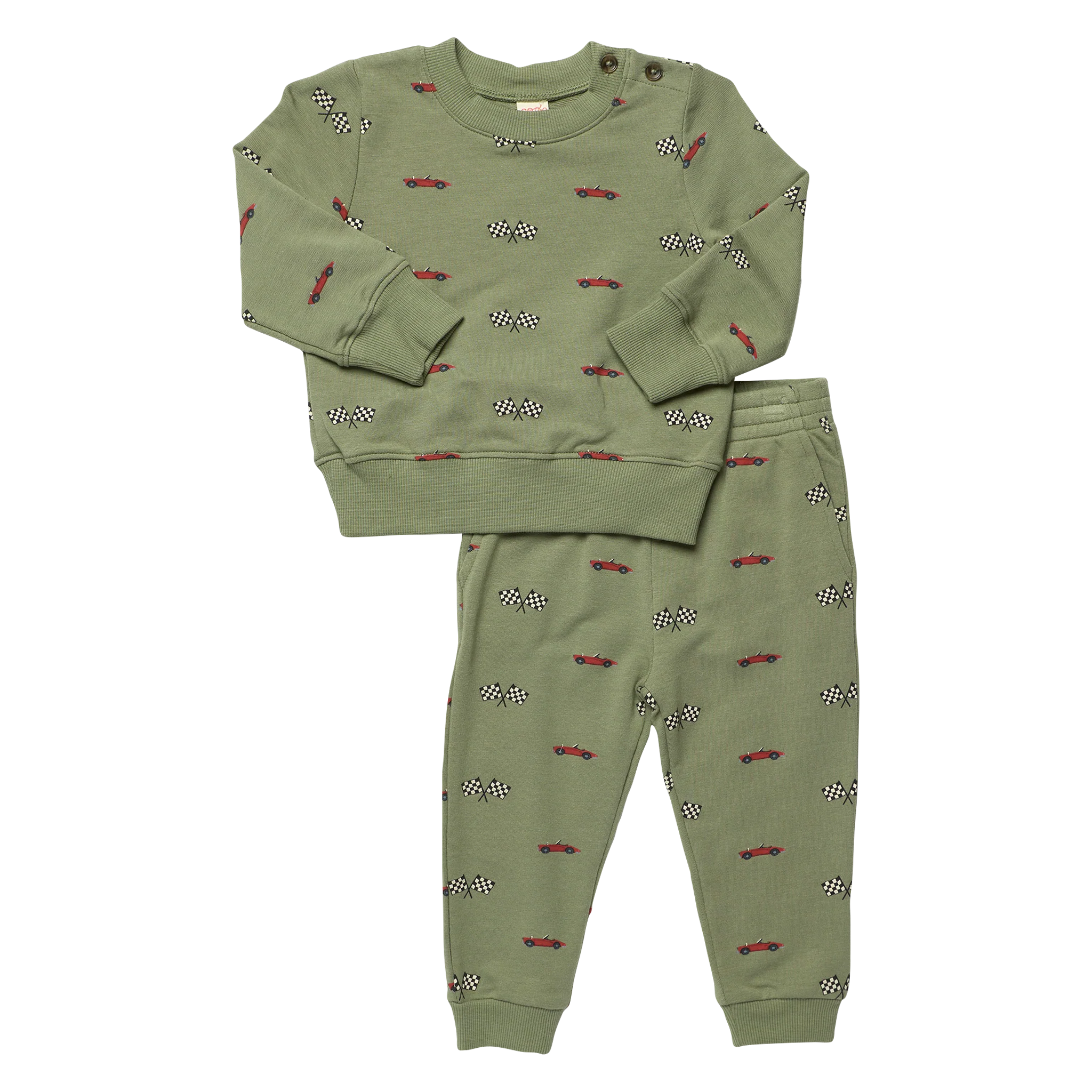 Coop Kids by PC Baby Jax Jogger Set - Racecars