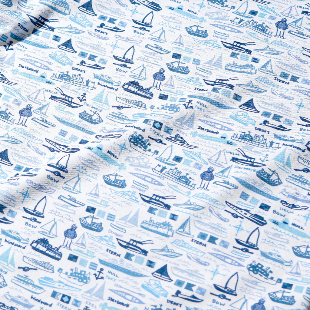 Joy Street Boats Zip Baby Onesie