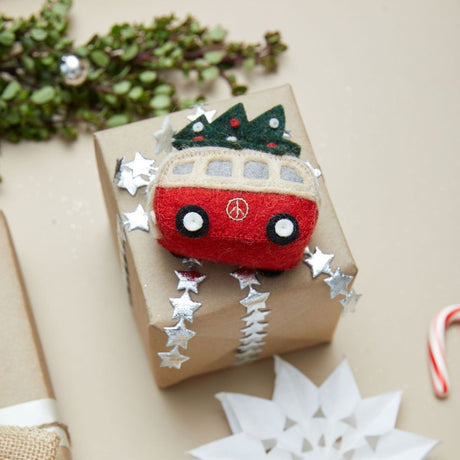 Christmas Tree Hippie Bus Ornament