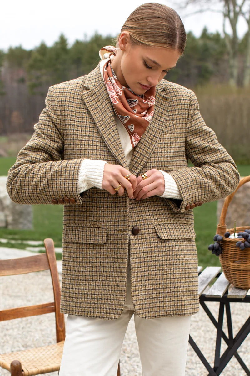 Emerson Fry Atelier Blazer - Butterscotch Plaid