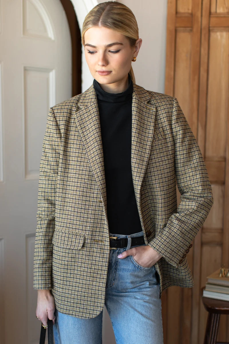 Emerson Fry Atelier Blazer - Butterscotch Plaid