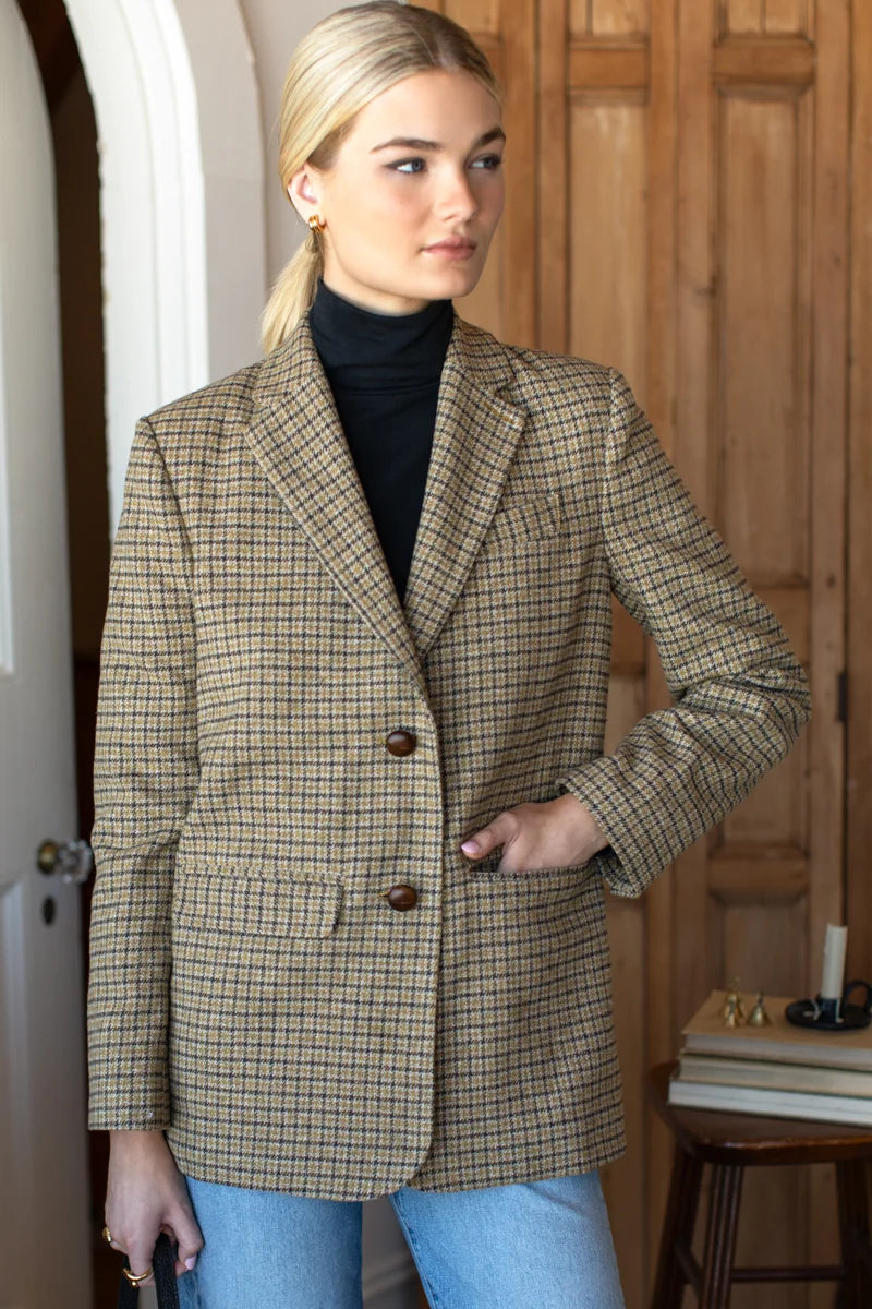 Emerson Fry Atelier Blazer - Butterscotch Plaid
