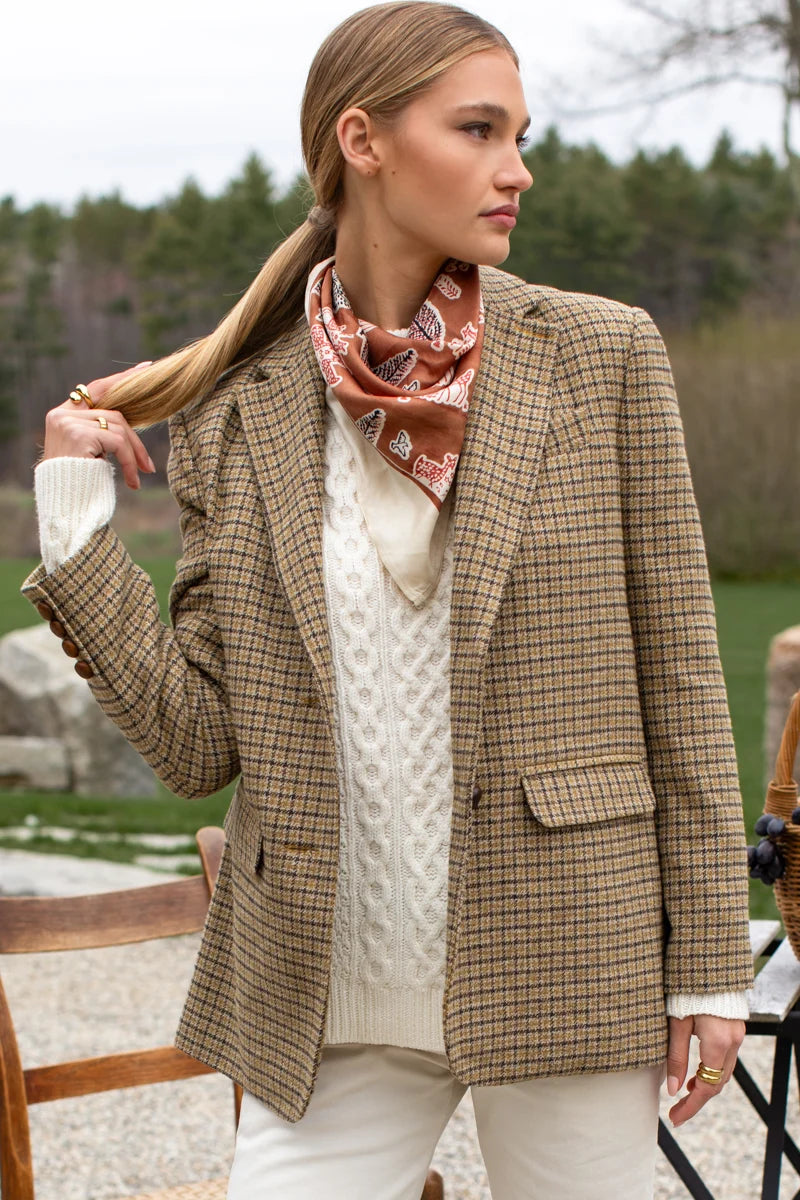 Emerson Fry Atelier Blazer - Butterscotch Plaid