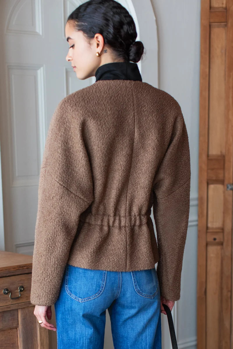 Emerson Fry Atelier Cinch Jacket - Camel Boucle