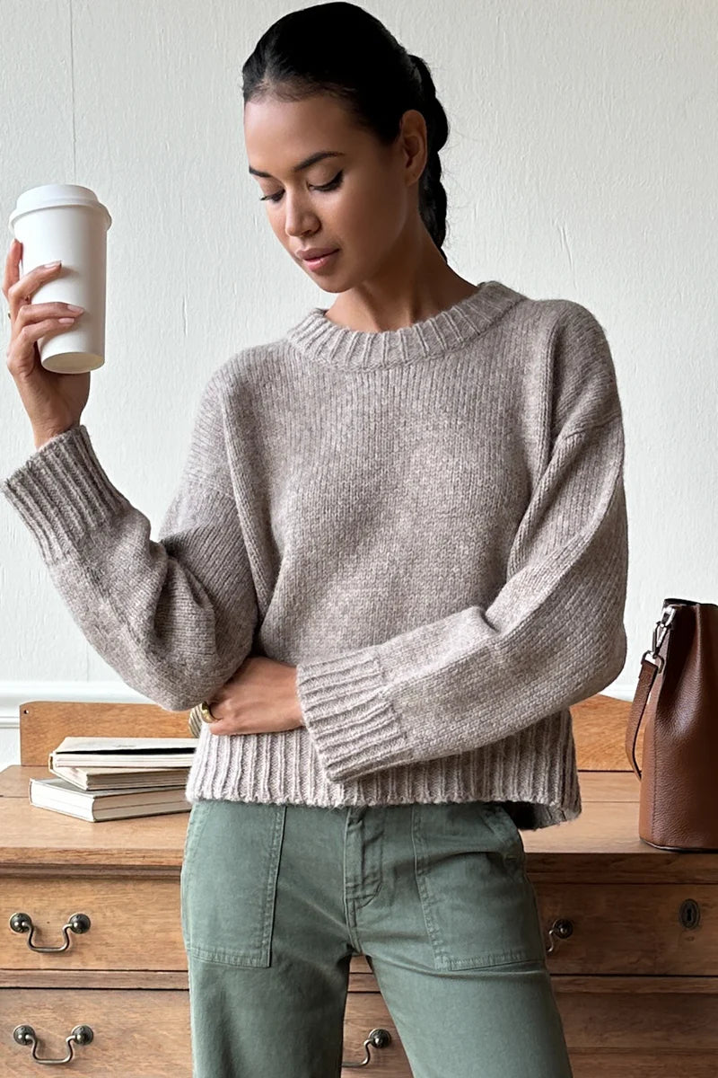 Emerson Fry Cozy Sweater - Fog Grey Melange