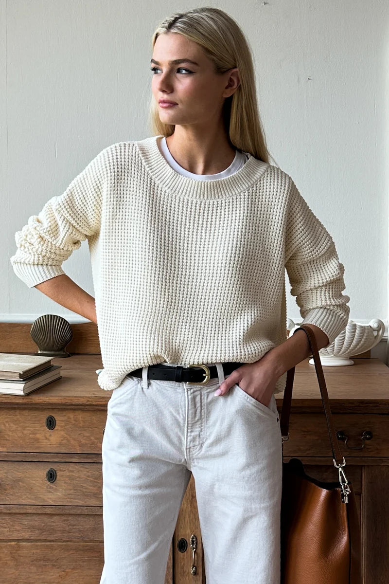 Emerson Fry Daily Sweater - Ivory Organic