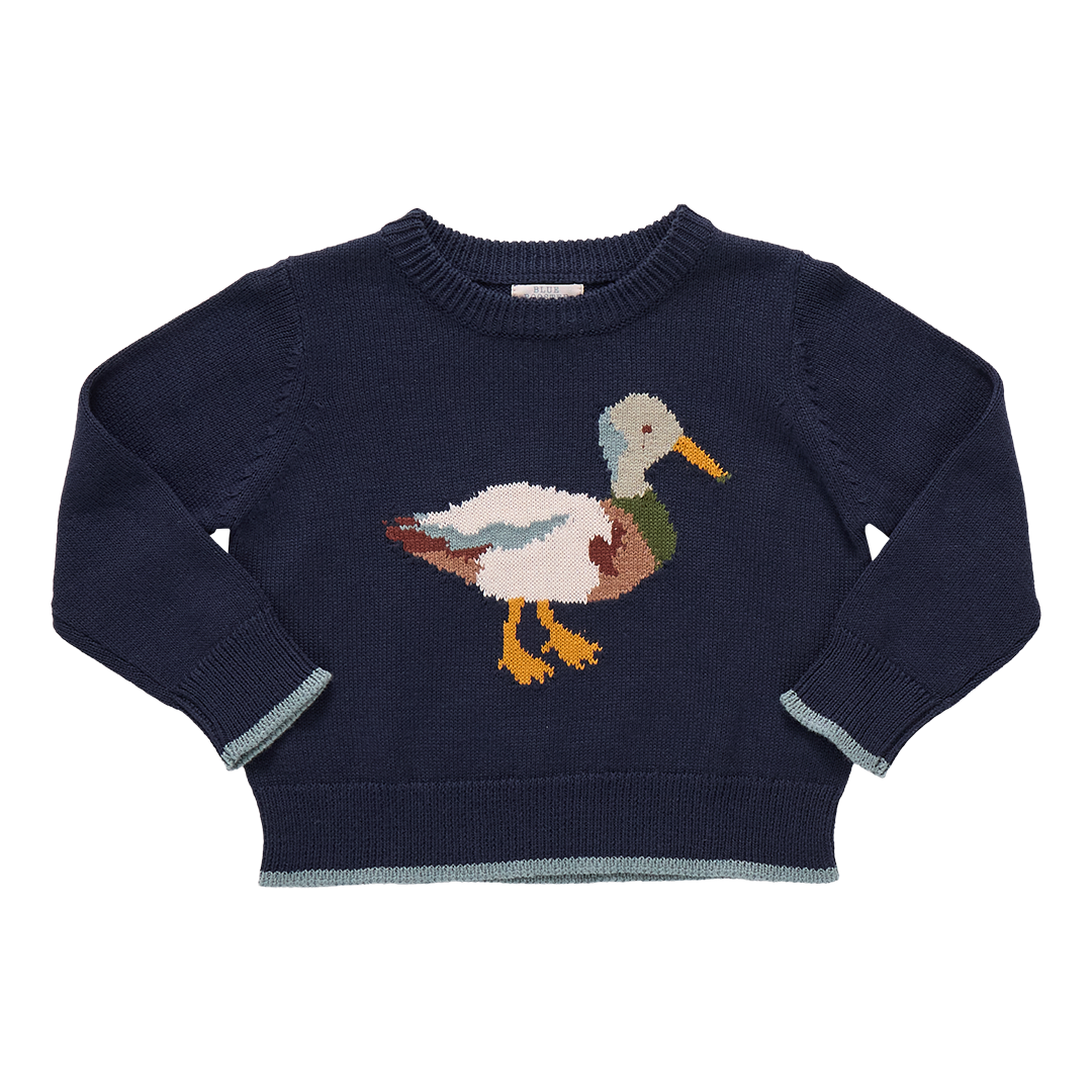 Pink Chicken Boys Oliver Sweater - Navy Mallard