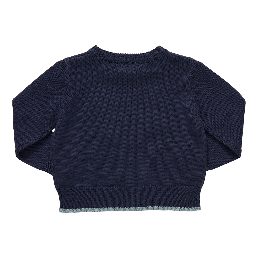 Pink Chicken Boys Oliver Sweater - Navy Mallard
